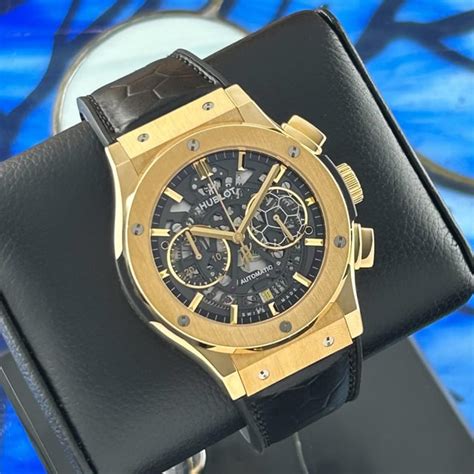 hublot pele gold|Hublot Classic Fusion Aerofusion Pele Gold Skeleton .